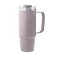 Large thermos cup with straw - 885 ml - Lavender