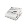Double pencil sharpener in metal