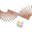 Colored pencils - hexagonal - 25 colours