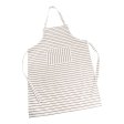 Apron with pocket in 100% cotton - Striped