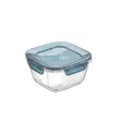 Glass storage box - ovenproof & airtight - 14x14 cm