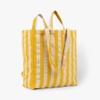 Organic Cotton Tote Bag - Yellow Stripes