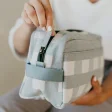 Toiletry bag with two extra pockets - Checkered