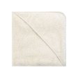 Baby towel with hood - Organic - Natural white
