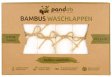 Bamboo washcloths - 6 pcs.