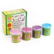 Finger paint - 4 pcs - pink colours