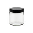 Cream jar in clear glass - 120 ml.