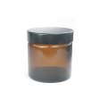 Cream jar in brown glass - 30 ml.