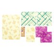 Bee's Wrap beeswax paper set - Purple & Geometry - 7 pcs