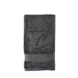 Guest towel in organic cotton 30 x 50 cm. - Anthracite