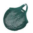 Shopping net in organic cotton - string bag - Petrol