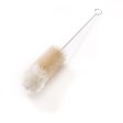 Bottle cleaner with wool top