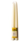 White beeswax candles for general stands, 30 cm - 12 pcs