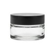 Cream jar in clear glass - 50 ml.