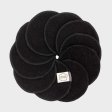 Cotton rondelle - Black - cotton terry