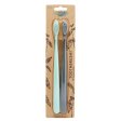 Toothbrushes made of corn - Mint & Gray - Soft - 2 pcs
