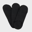 Cloth pads without snaps 3-pack - Black - day pads