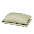 Eye pillow with wheat kernels - Light Olive Green