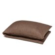 Eye pillow with wheat kernels - Brown