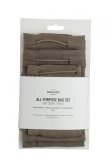 Set of 3 All Purpose Bags - S, M and L - Clay