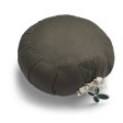 Kapok Zafu yoga cushion - meditation cushion - Deep Olive