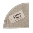 Reusable coffee filter in linen for Chemex