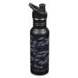 Klean Kanteen stainless steel drinking bottle - Black Camo - 532 ml