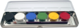 Skin-friendly face paint - palette with 6 colors