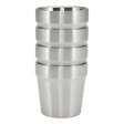 Haps thermos mug in steel - 180 ml - 4 pcs