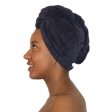Hair towel in organic cotton Anthracite