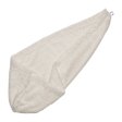 Hair towel in organic cotton Natural White