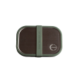 Tight food box in steel - 2 compartments - Tropical Green