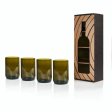 Rebottled drinking glass - Olive brown - 4 pcs