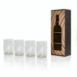 Rebottled drinking glass - clear glass - 4 pcs