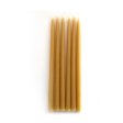 Beeswax candles - hand dipped candles - 6 pcs
