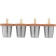 Haps mini ice molds in steel - 4 pcs - Terracotta