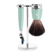 Shaving set with Fusion razor - Rytmo - Mint