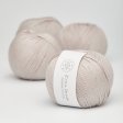 Organic cotton yarn 50g - Light Warm Gray 17
