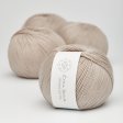 Organic cotton yarn 50g - Delicate Brown 18