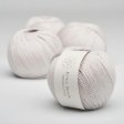 Organic cotton yarn 50g - Delicate Light gray 47