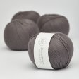 Organic cotton yarn 50g - Dark gray 50