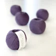 Organic cotton yarn 50g - Dark Purple 58