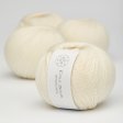 Organic merino wool yarn 50g - Cream 02