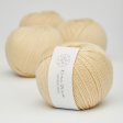 Organic merino wool yarn 50g - Light yellow 04