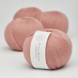 Organic merino wool yarn 50g - Warm Pink 10