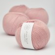 Organic merino wool yarn 50g - Pink 12