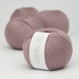 Organic merino wool yarn 50g - Dusty Pink 15