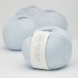 Organic merino wool yarn 50g - Delicate Light Blue 20
