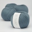 Organic merino wool yarn 50g - Dusty Blue 21