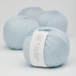 Organic merino wool yarn 50g - Ice blue 24